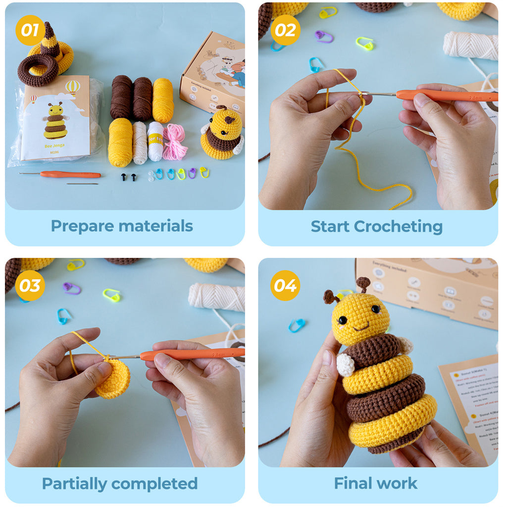 Bee Jenga Crochet Kit